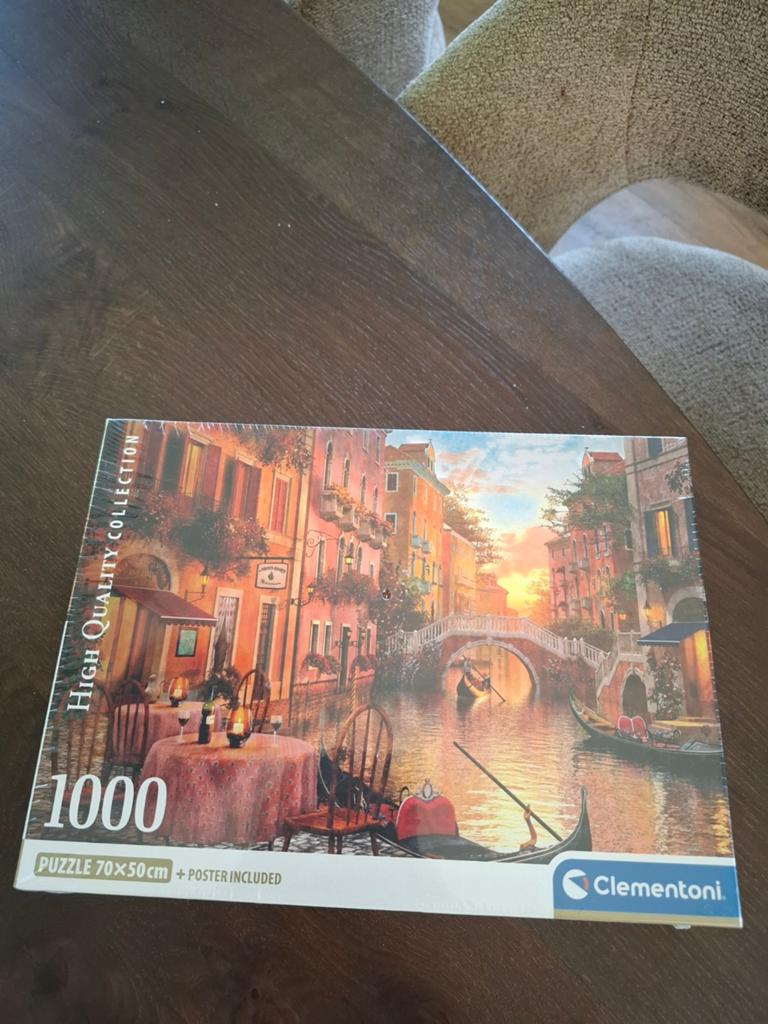 Clementoni Legpuzzel Venetië 1000 stukjes, Ophalen, 500 t/m 1500 stukjes, Nieuw, Legpuzzel