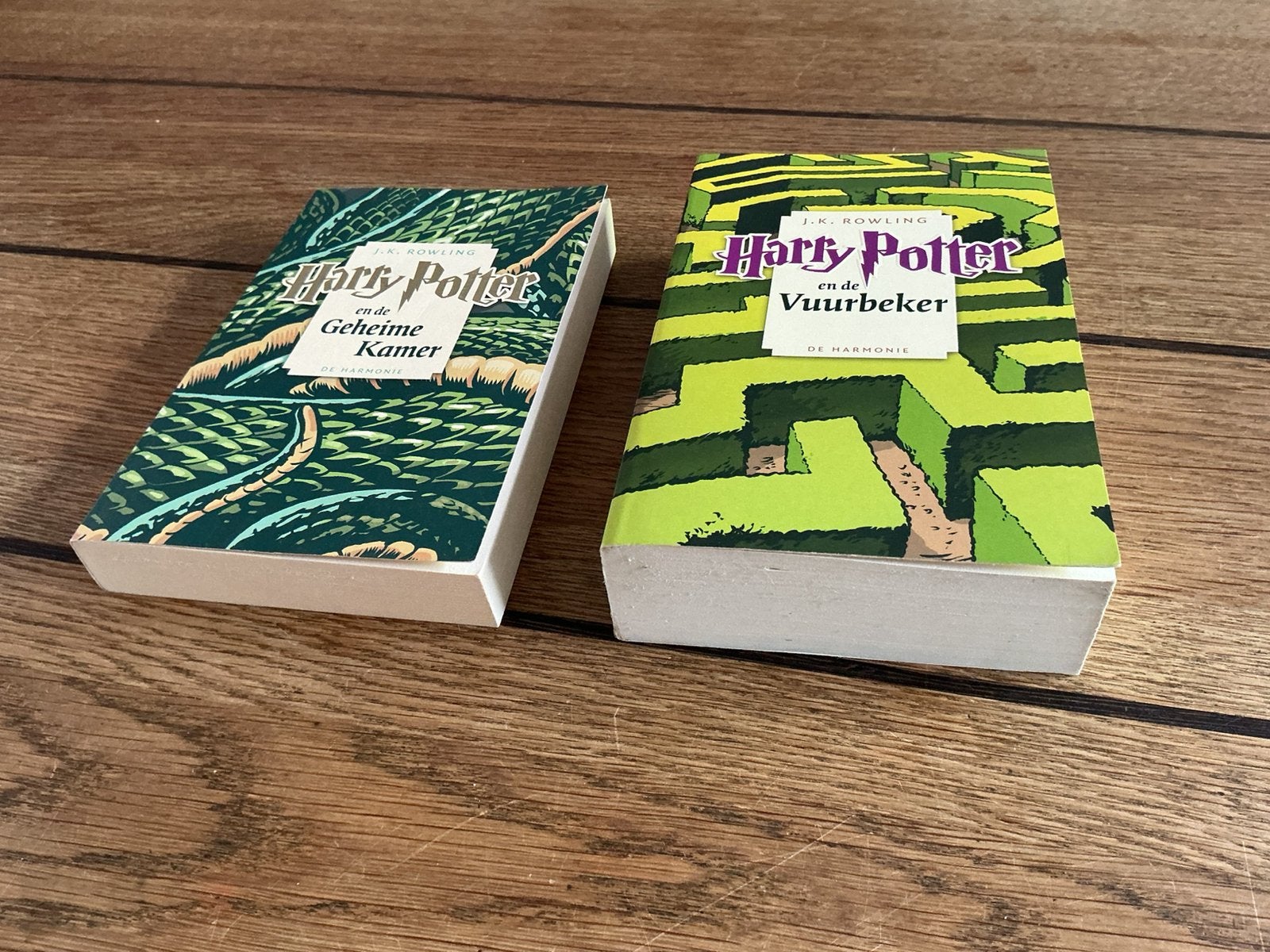 Harry potter boek deel 2 en 4 de geheime kamer vuurbeker, Ophalen of Verzenden, Boek of Poster