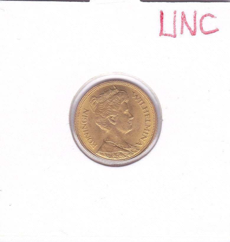 Schitterende 5 gulden 1912 UNC voor 440 euro, 5 gulden, Koningin Wilhelmina, Losse munt, Goud