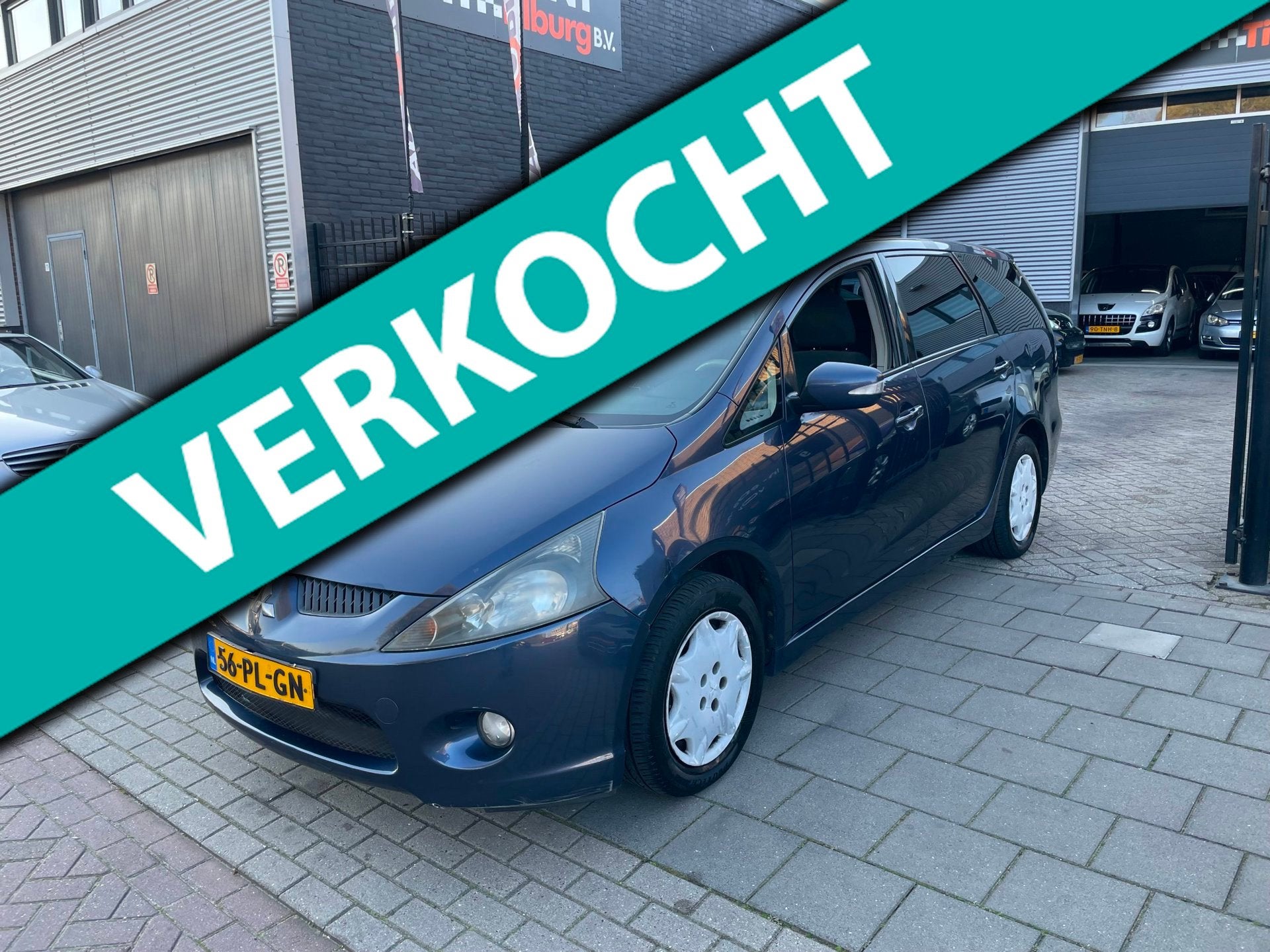 Mitsubishi Grandis 2.4-16V Invite 2e Eig! Trekhaak 7Persoons, Voorwielaandrijving, Gebruikt, Blauw, 7 stoelen