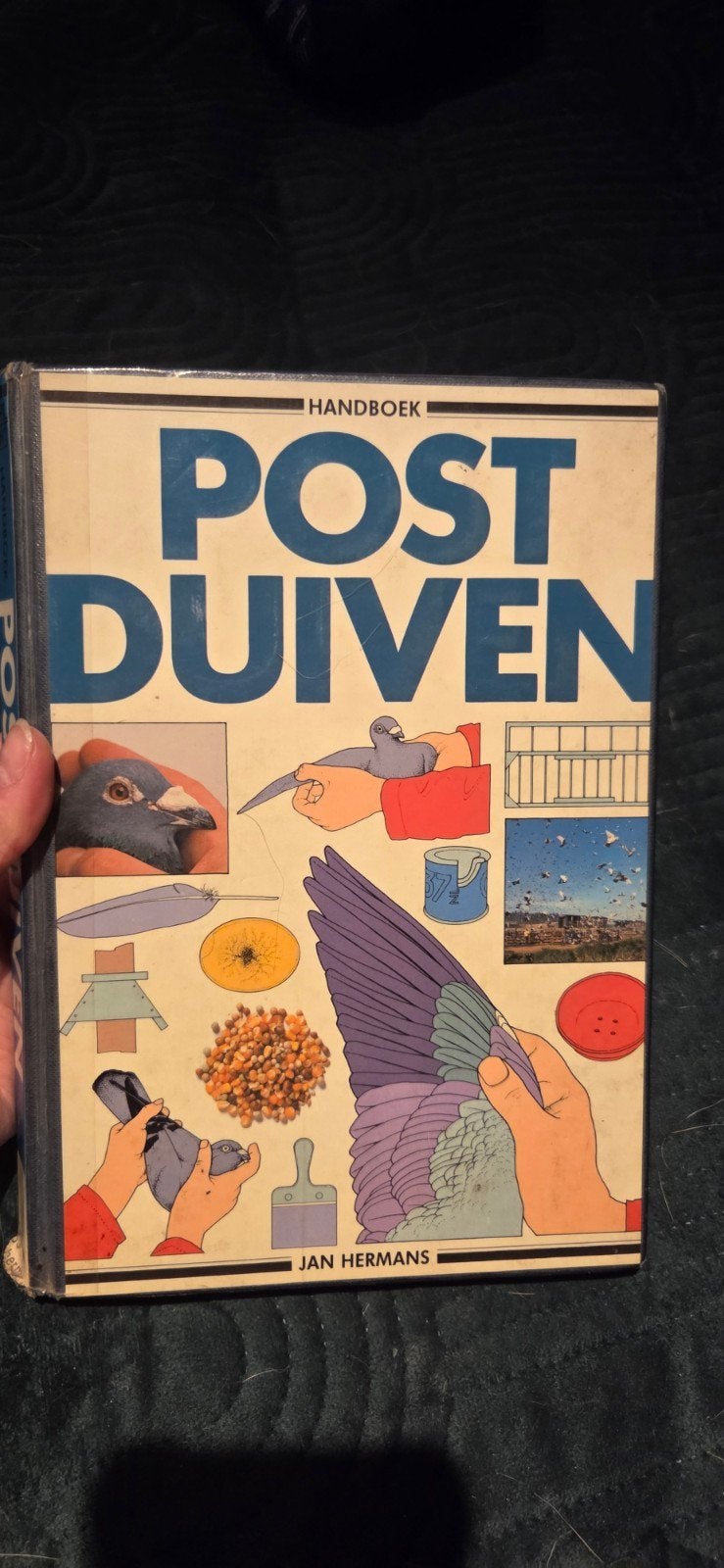 Handboek Postduiven - Jan Hermans (BRT/TROS), Ophalen of Verzenden, Gelezen, Overige onderwerpen, Jan Hermans