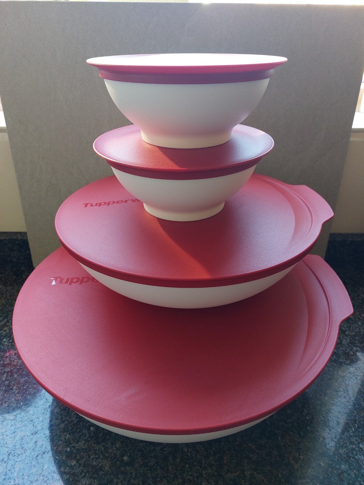 Tupperware Allegra set, Huis en Inrichting, Ophalen of Verzenden, Nieuw, Rood, Bak of Kom