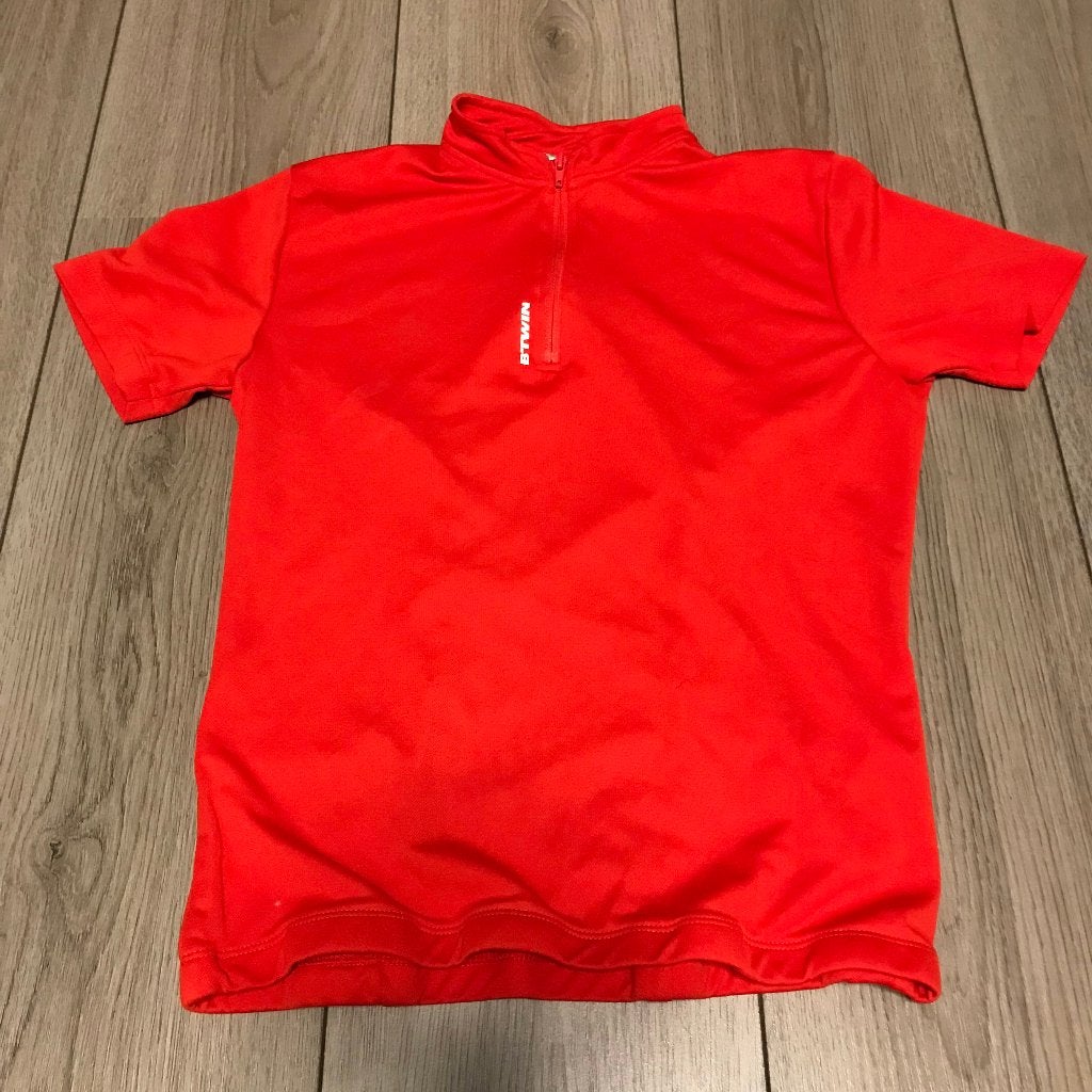 Decathlon Wielrenshirt 143-152 Fiets Shirt Fietsshirt Kind, Jongen of Meisje, Sport- of Zwemkleding, Decathlon, Ophalen of Verzenden