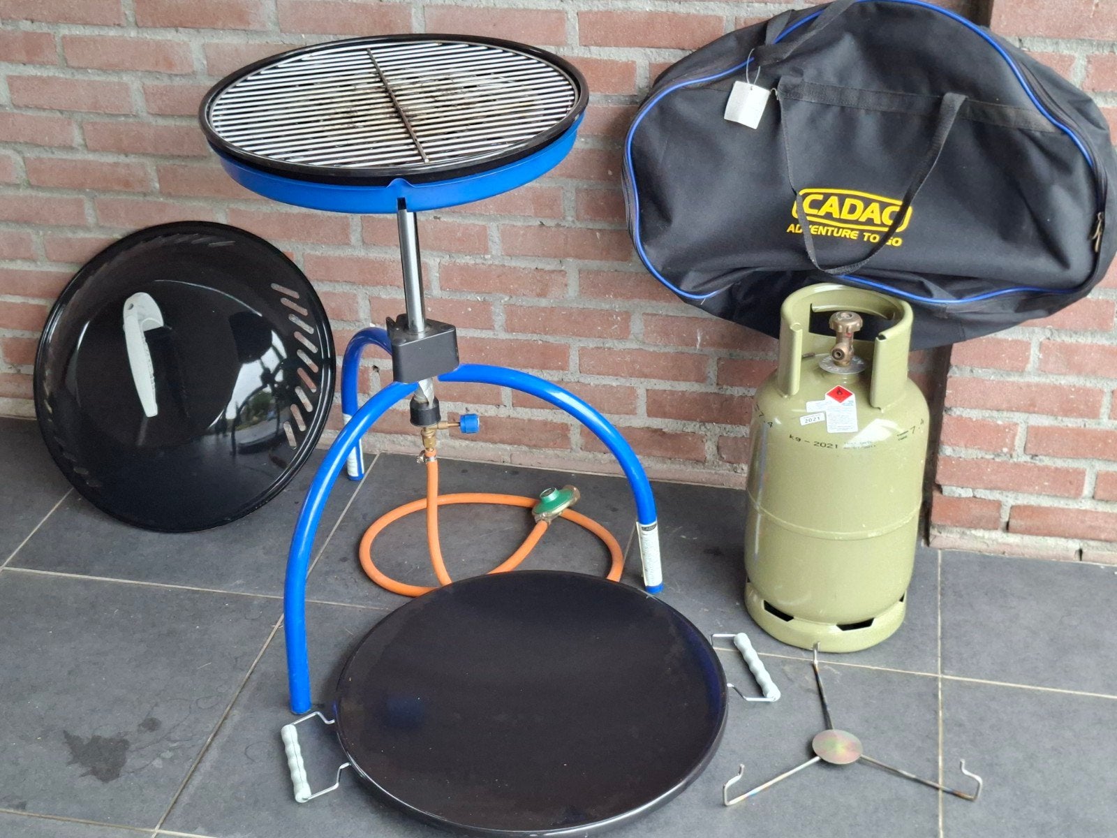 Cadac Adventure To Go BBQ met gasfles en accessoires, Tuin en Terras, Ophalen, Gebruikt, Cadac