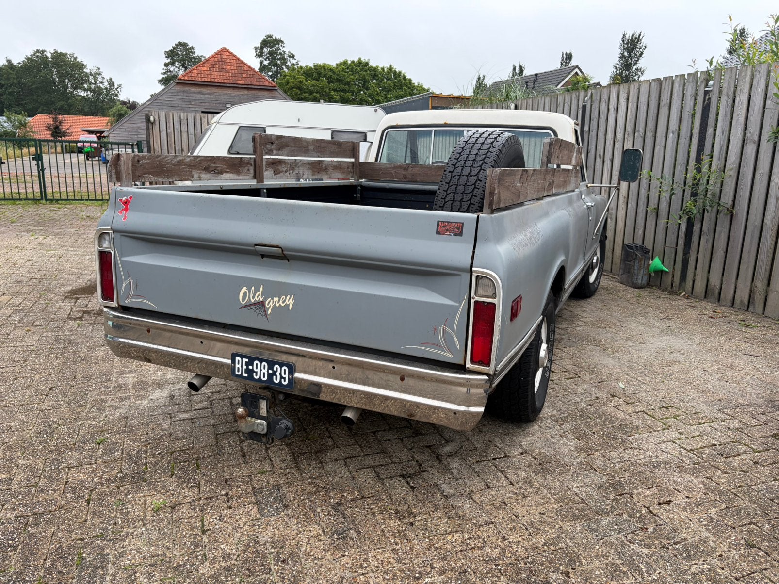 GMC pick up 1970 Grijs v8, Automaat, 8 cilinders, 1650 kg, 300 pk