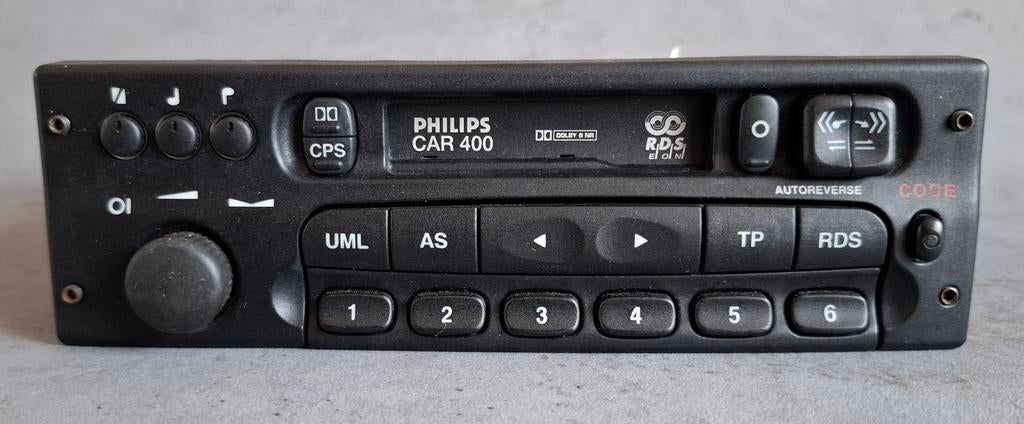 Philips Car 400 autoradio-cassettespeler Opel youngtimer, Auto diversen, Autoradio's, Ophalen of Verzenden, Gebruikt