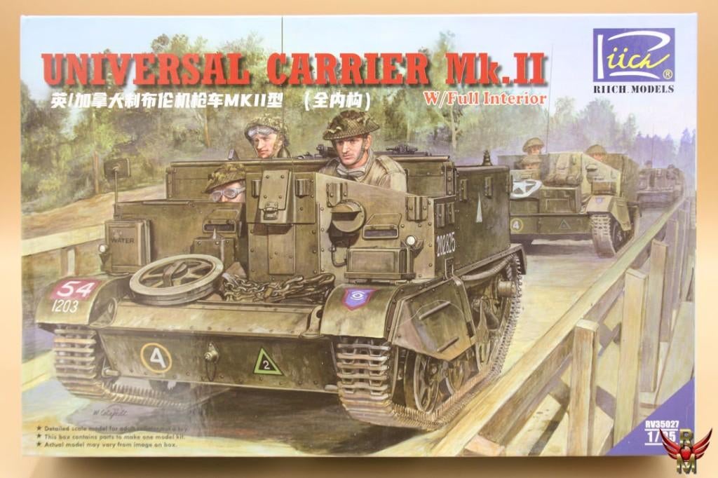 ROWASP | NU 40% KORTING | Riich Models 1/35 Univer. Carrier, Hobby en Vrije tijd, Overige merken, Auto, 1:32 tot 1:50, Nieuw