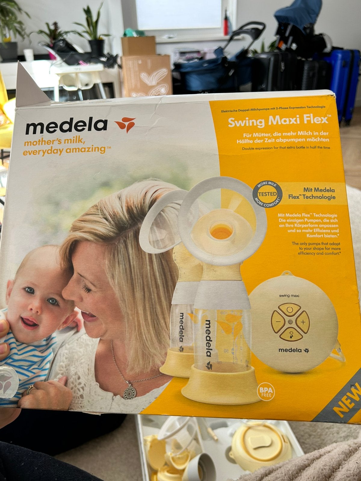 Medela Swing Maxi dubbele elektrische borstkolf, Ophalen, Gebruikt