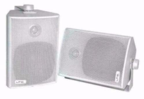 Surround Speakers 2 x 45 Watt met beugels Wit