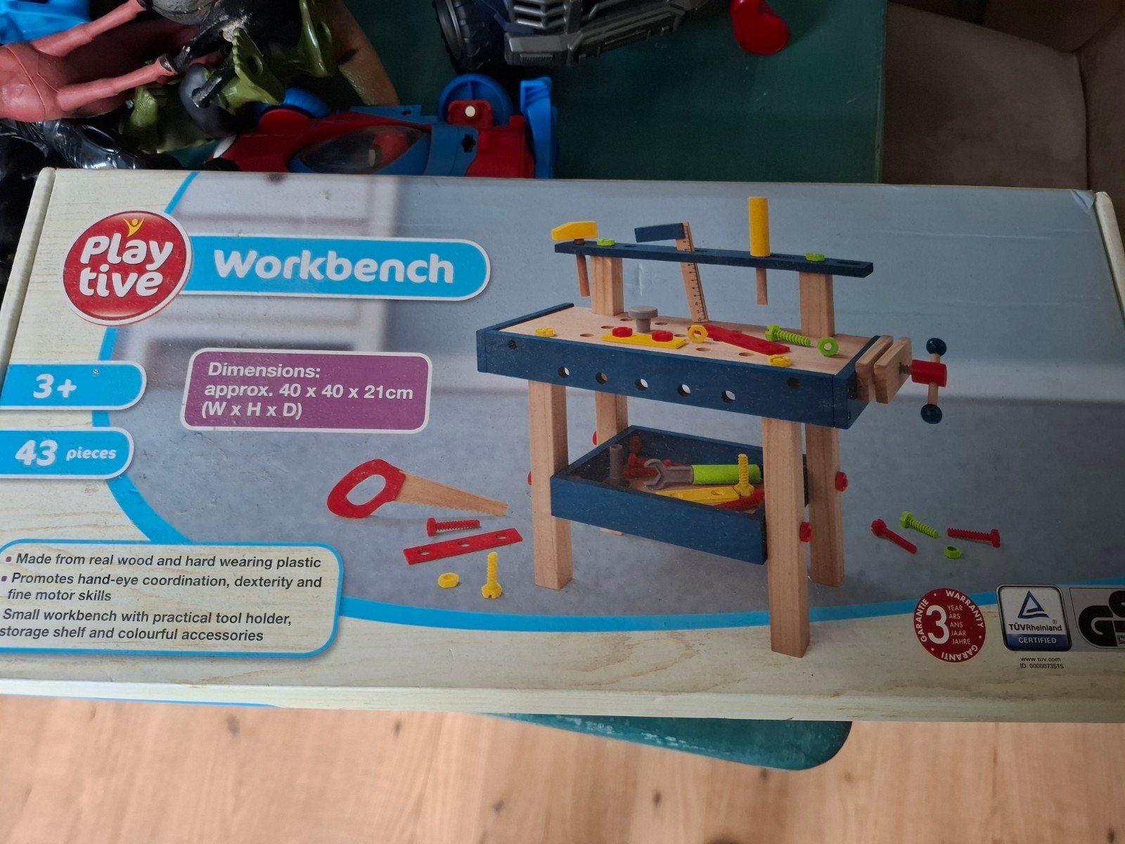Houten werkbank kinderspeelgoed, Ophalen of Verzenden, Nieuw