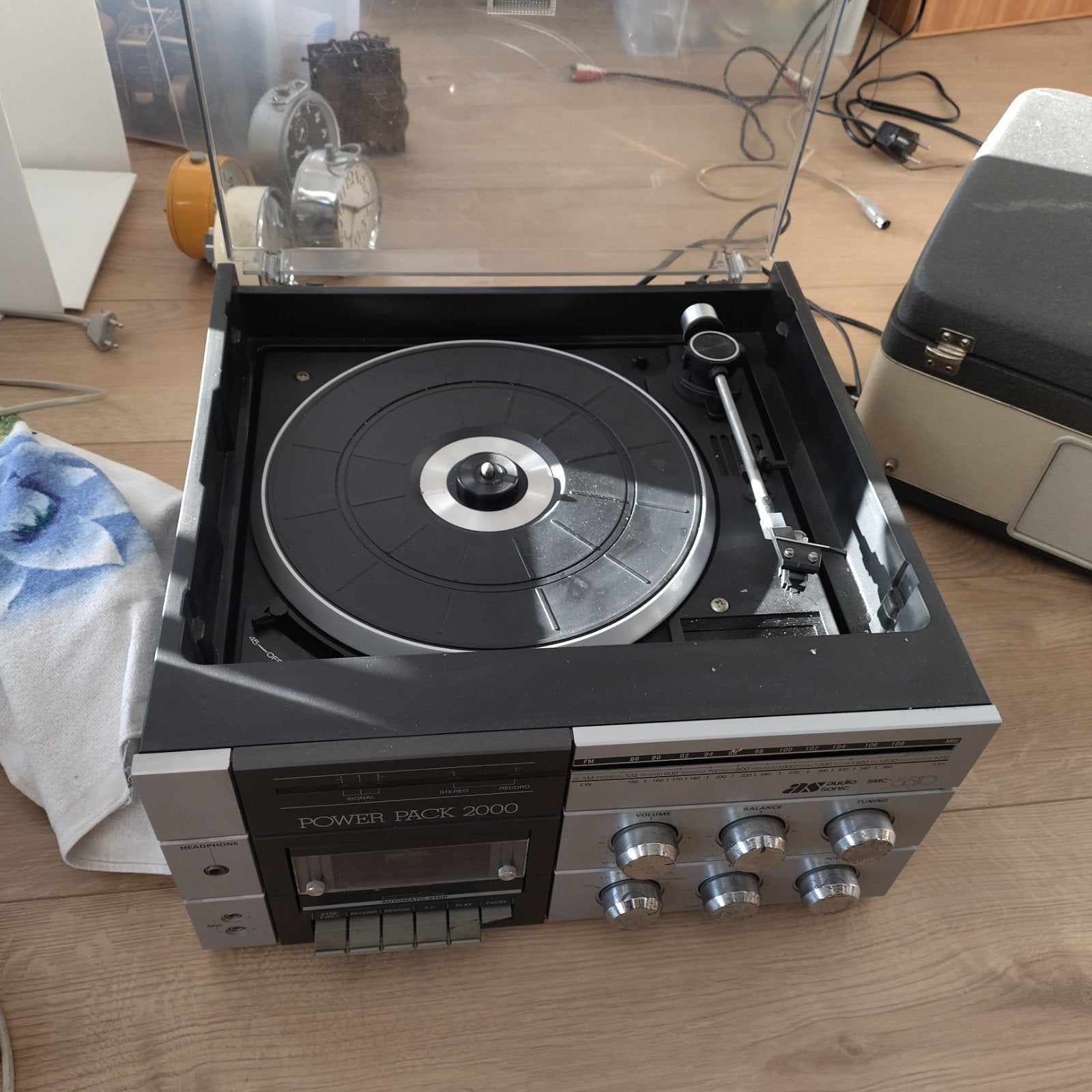 Audiosonic Powerpack 2000 cassette platenspeler, Ophalen, Gebruikt, Platenspeler, Overige merken