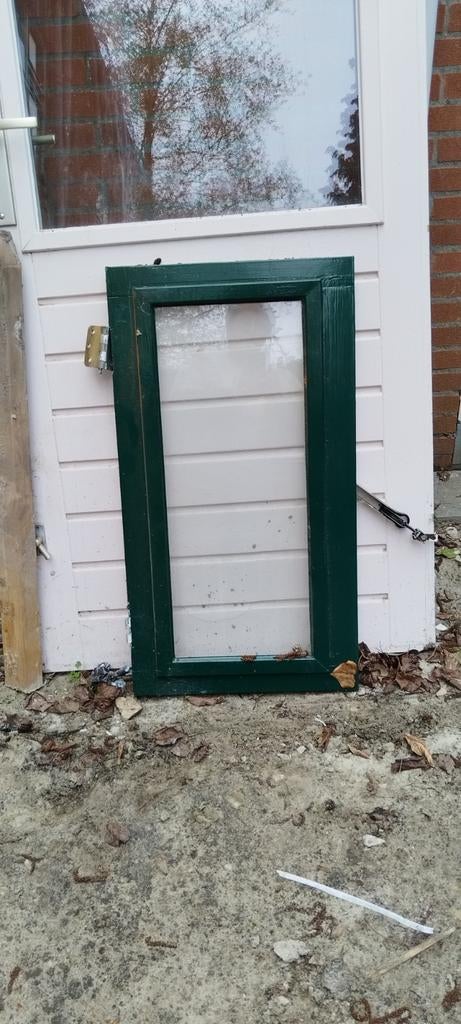 Klapraam met HR+ glas - 45x83,5 cm, Doe-het-zelf en Verbouw, Ophalen, Gevelraam of Ruit, Gebruikt, Minder dan 80 cm