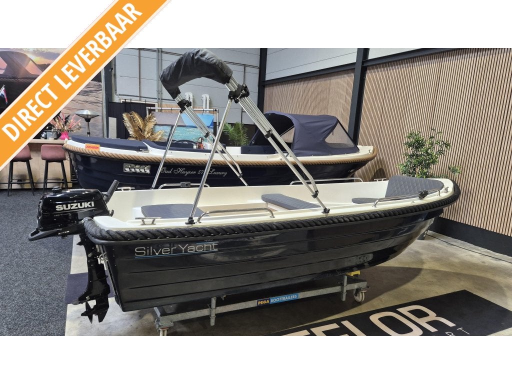 Silveryacht 405 sloep met 5pk suzuki|Biminitop|kussens, 4 m, Niet ingevuld, Niet ingevuld, Overige merken