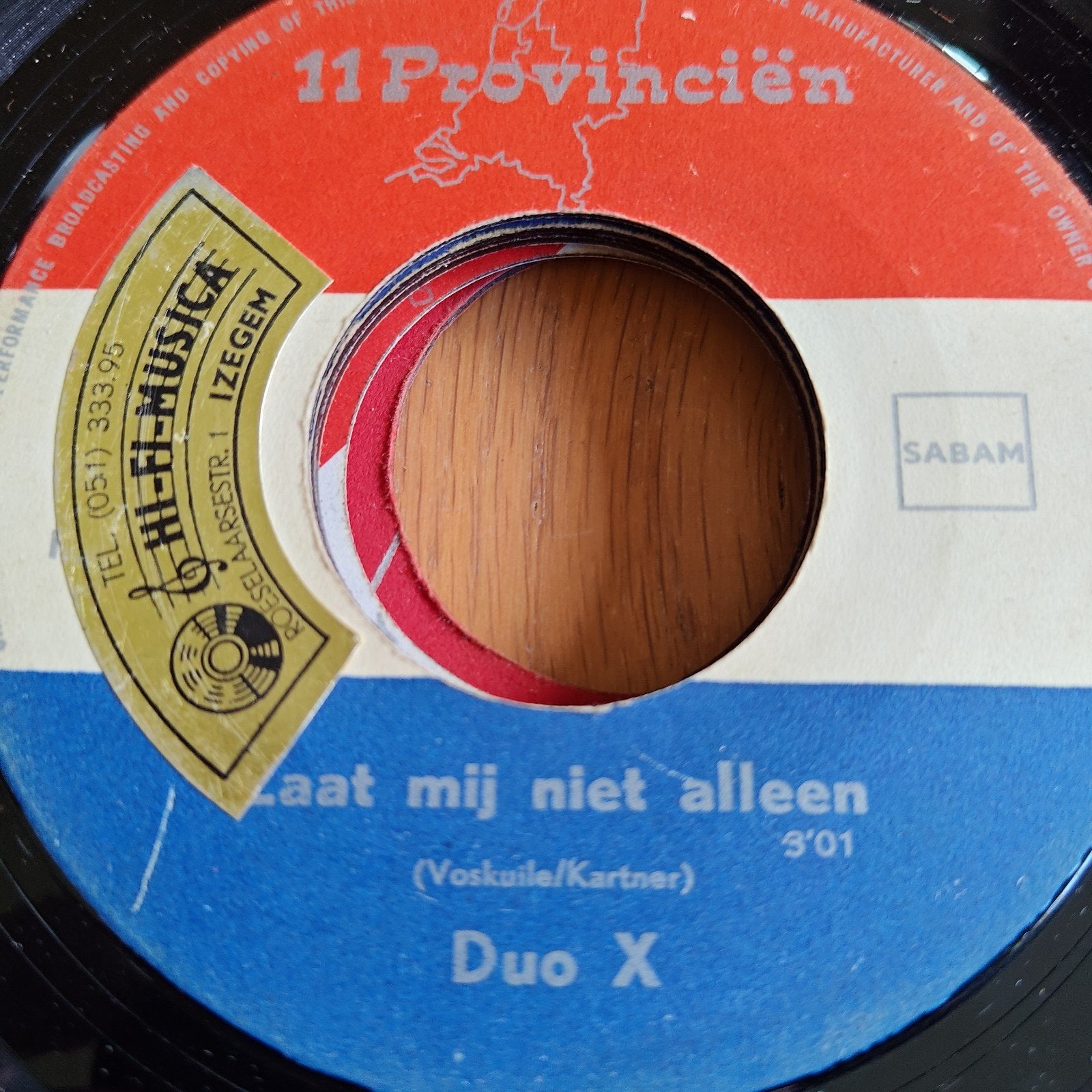 Duo X - Laat mij niet alleen (Vinyl Single), Gebruikt, 7 inch, Ophalen of Verzenden, EP