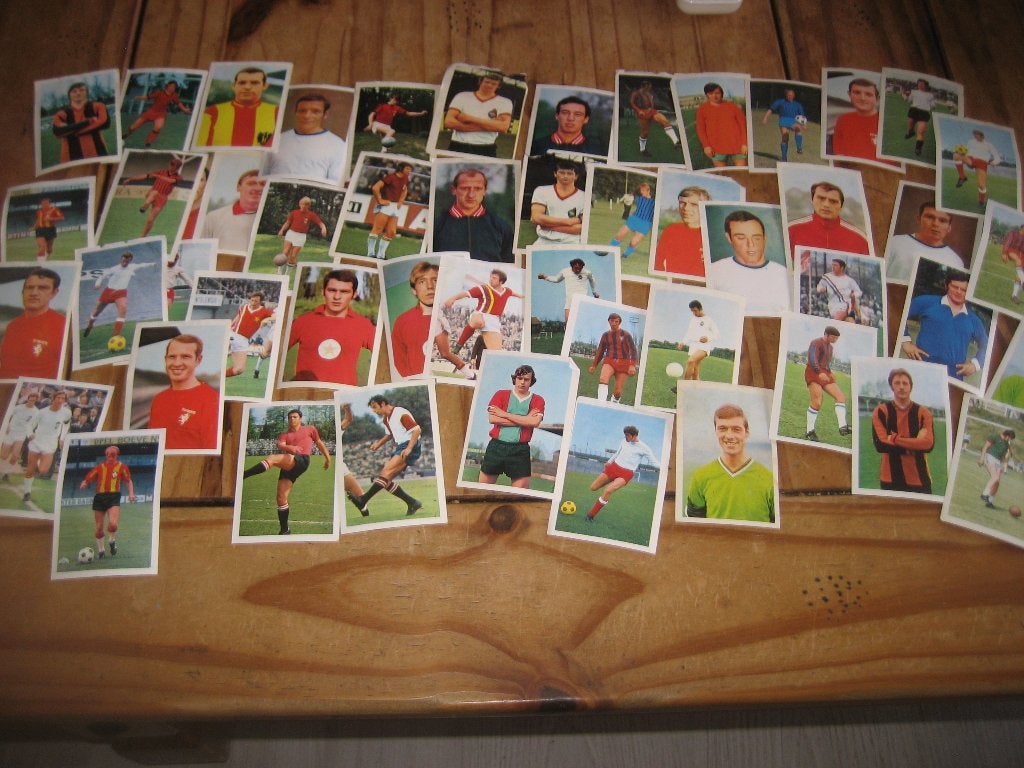 oude voetbalplaatjes, Ophalen of Verzenden, Gebruikt, Meerdere plaatjes