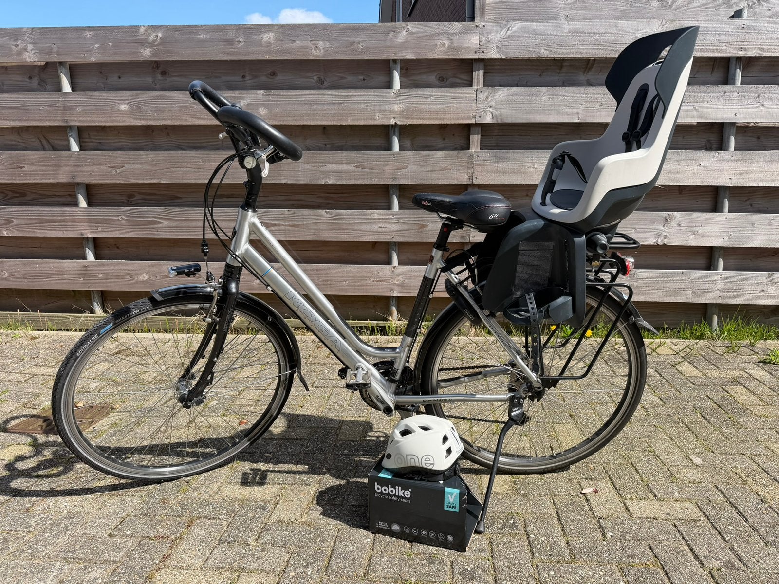 Koga fiets mt 57 met kinderzitje, Fietsen en Brommers, Ophalen of Verzenden, Zo goed als nieuw