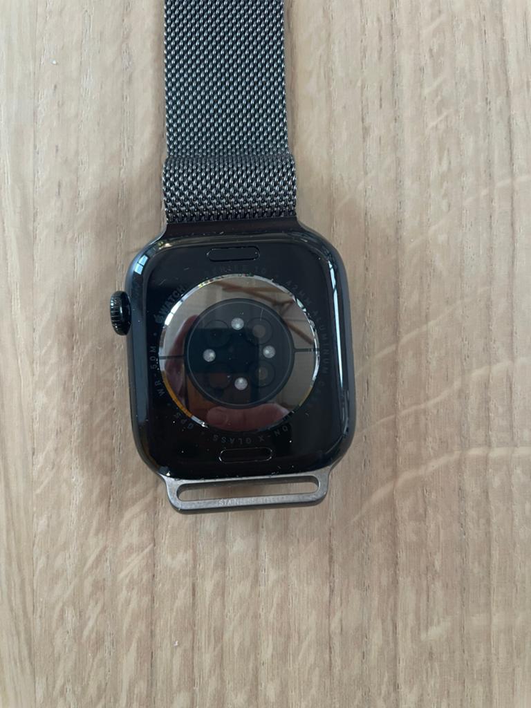 Apple Watch Series 10 GPS Zwart met Milanese band, Afstand, Zwart, IOS, Ophalen of Verzenden
