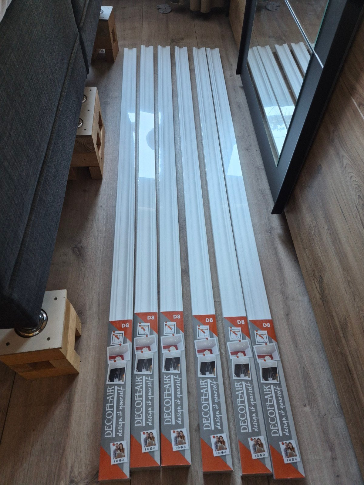 Decoflair piepschuim sierranden voor plafond (6 stuks)