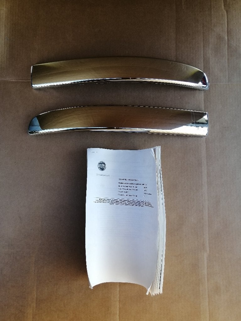 Fiat 500 Verchroomde Bumper Sierlijsten 50901686, Voor, Nieuw, Ophalen of Verzenden, Bumper