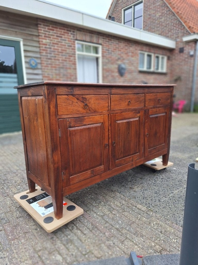 dressoir, Ophalen, Gebruikt, 150 tot 200 cm, Teakhout
