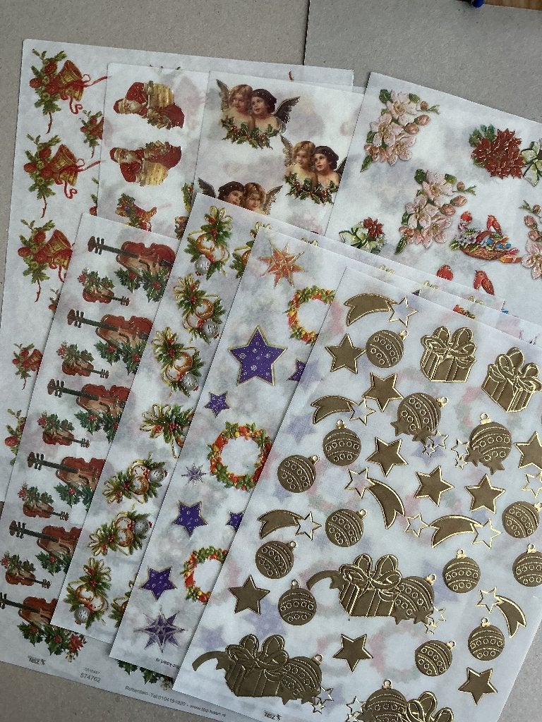 Setje 8 div bedrukte A4 bedrukte vellum, Hobby en Vrije tijd, Ophalen of Verzenden, Nieuw, Overige thema's, Overige typen