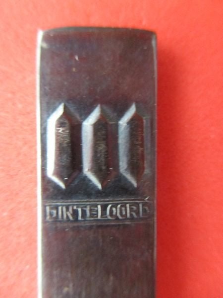 (A3329) Dinteloord Suikerlepel, Verzamelen, Ophalen of Verzenden, Gebruikt, Overige materialen, Bestek