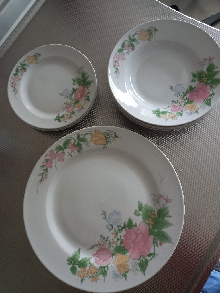 Borden met bloemen, Ophalen, Gebruikt, Bord(en), Overige stijlen
