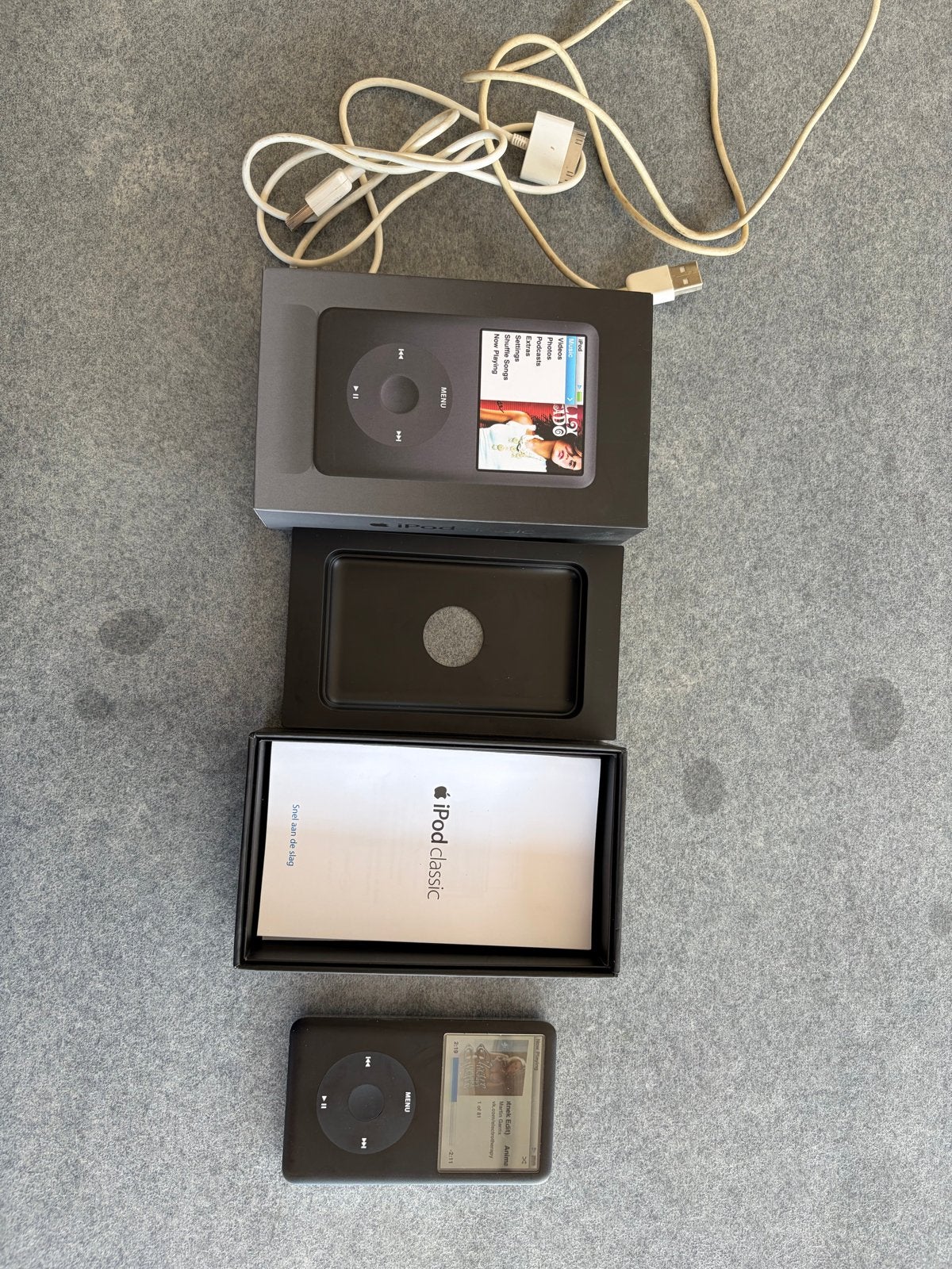 Apple iPod Classic 80GB Zwart met doos en kabel, Audio, Tv en Foto, Mp3-spelers | Apple iPod, Ophalen, 40 GB en meer, Gebruikt