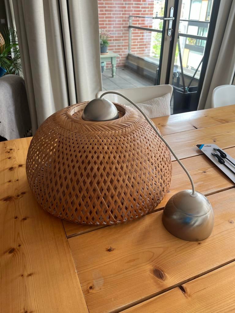IKEA Boja rotan hanglamp, Ophalen of Verzenden, Zo goed als nieuw, Overige materialen