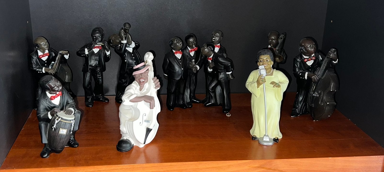 Black jazz band beeldjes, Verzamelen, Ophalen, Gebruikt