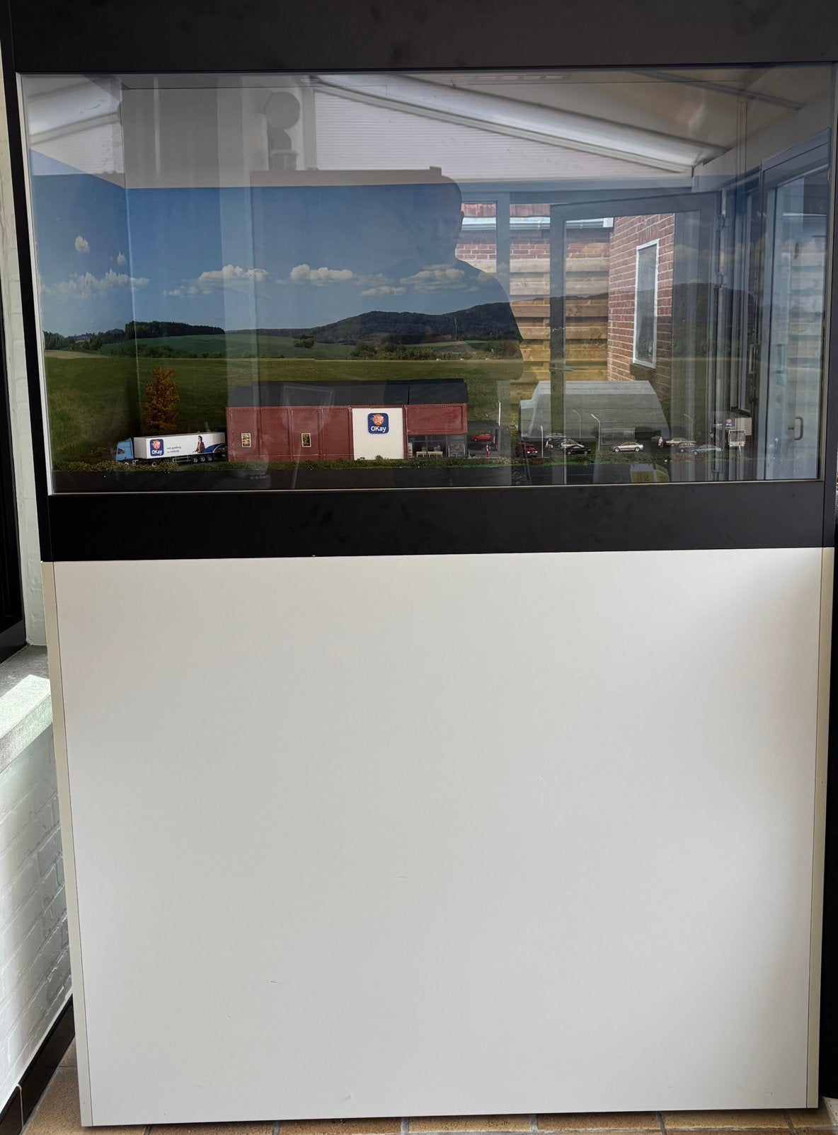 Vitrine modelbouw maquette, Ophalen, Zo goed als nieuw