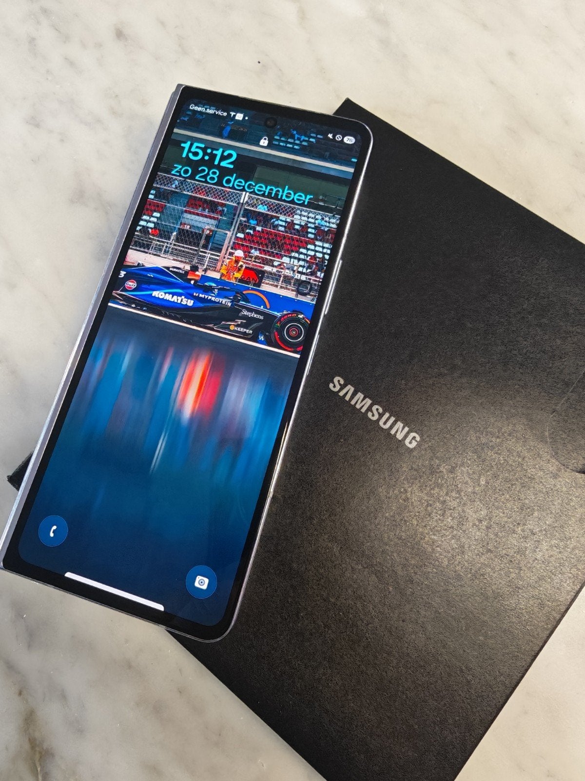 Samsung Galaxy Z Fold 5 | 512GB Icy Blue, Zwart, Zo goed als nieuw, Galaxy Z Fold, 512 GB