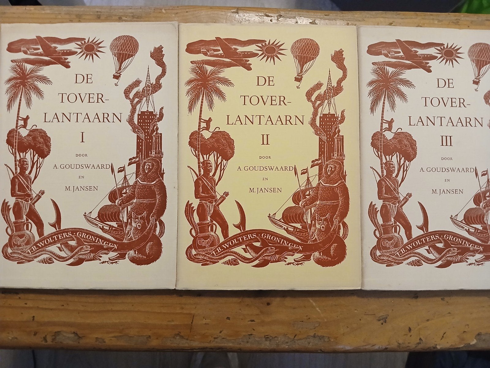 De Toverlantaarn I, II en III - A. Goudswaard & M. Jansen, Ophalen of Verzenden, Gelezen, A. Goudswaard en M. Jansen, Fictie algemeen