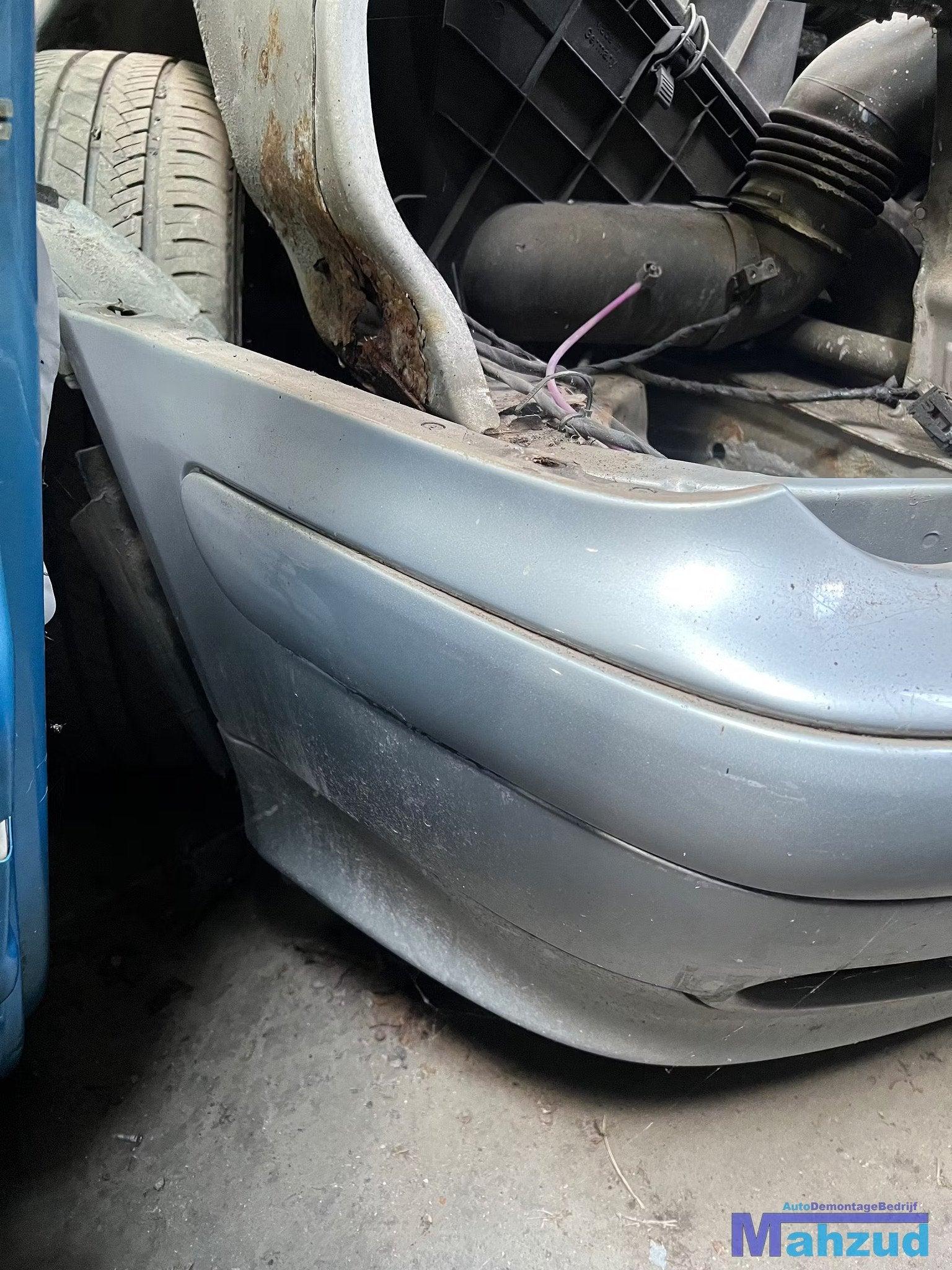 MERCEDES CLK W208 Zilver 744 voorbumper 1998-2002, Gebruikt, Mercedes-Benz AG, Voor, Mercedes-Benz