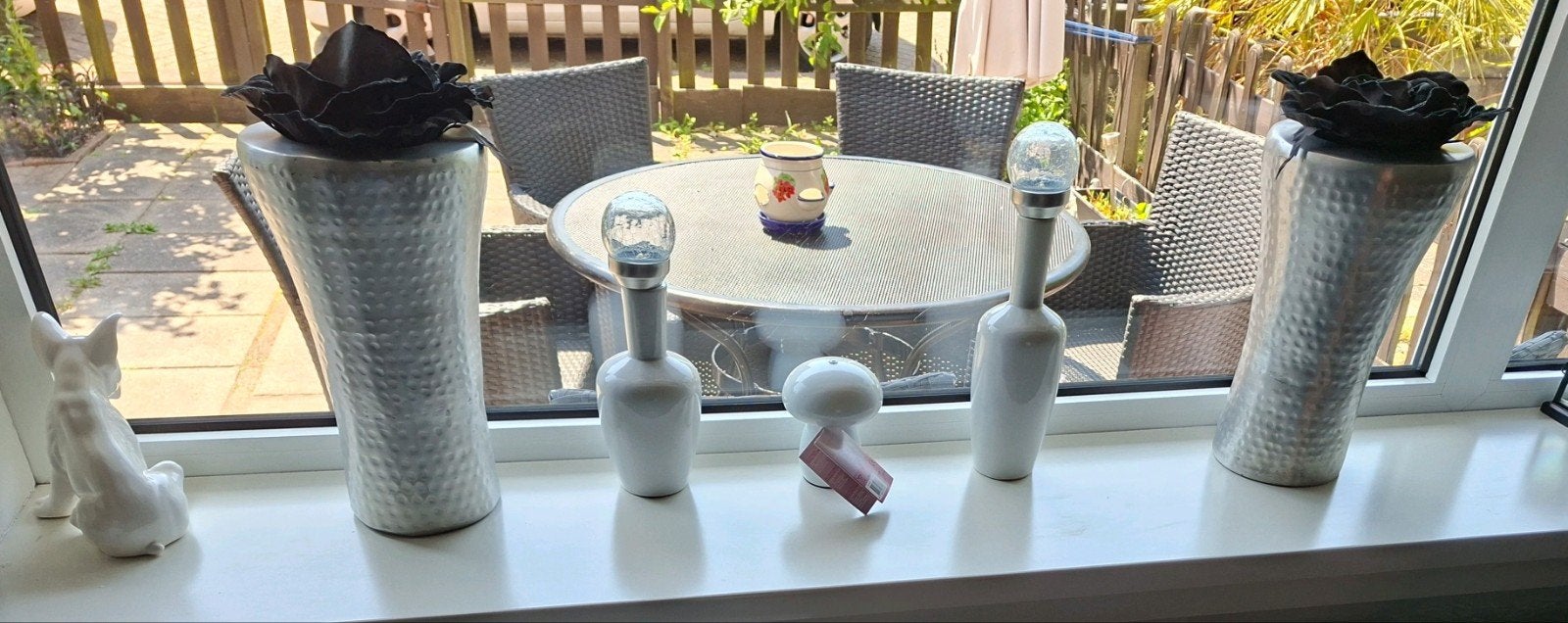 Decoratieve vazen en ornamenten, Huis en Inrichting, Woonaccessoires | Overige, Ophalen of Verzenden, Zo goed als nieuw, Zilver