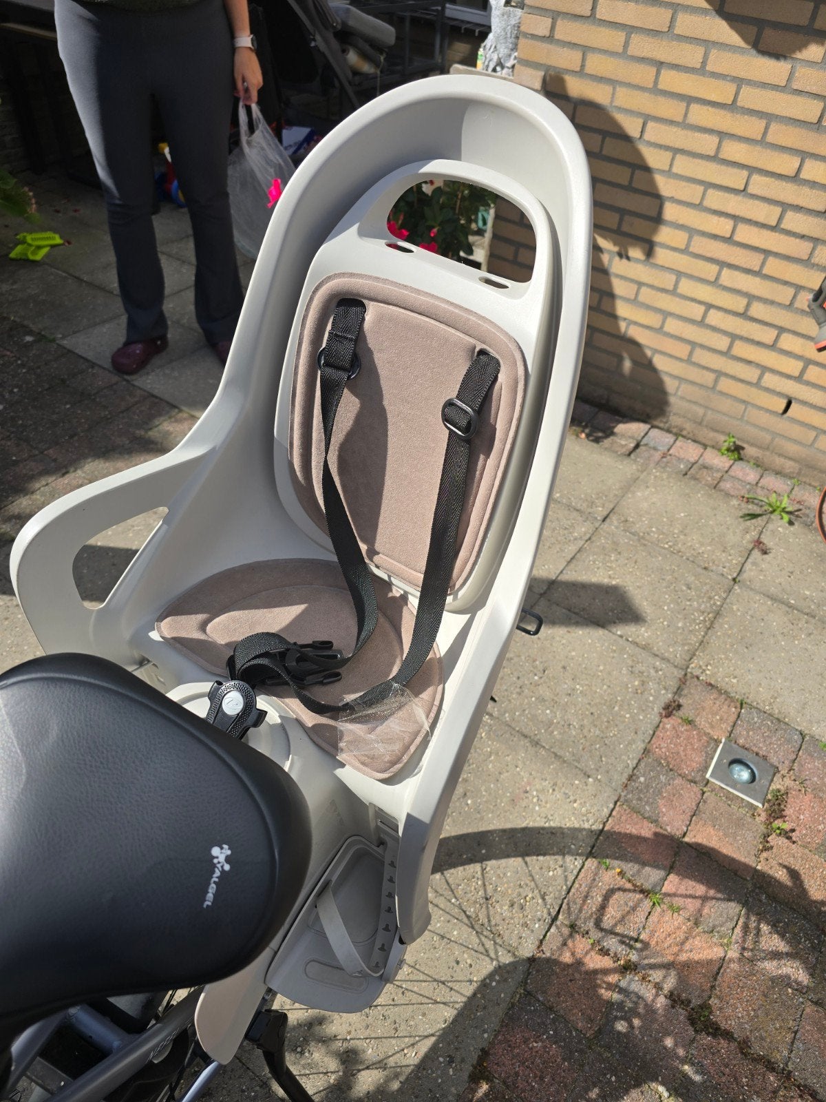 Polisport Achterzitje voor Kinderen - Zo goed als nieuw, Fietsen en Brommers, Achterzitje, Voetsteuntjes, Zo goed als nieuw, Polisport