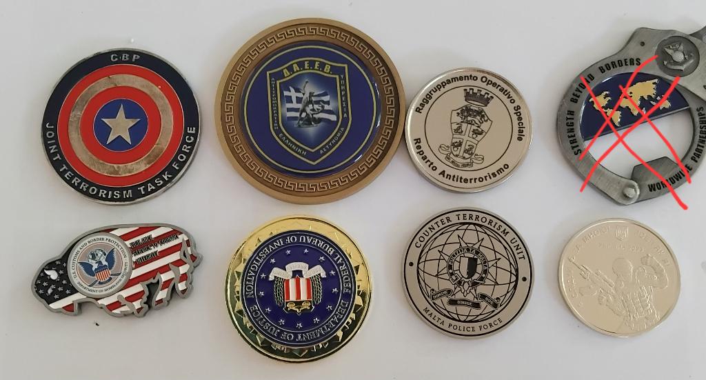 set of 6 coins from special forces, Verzenden, Noord-Amerika