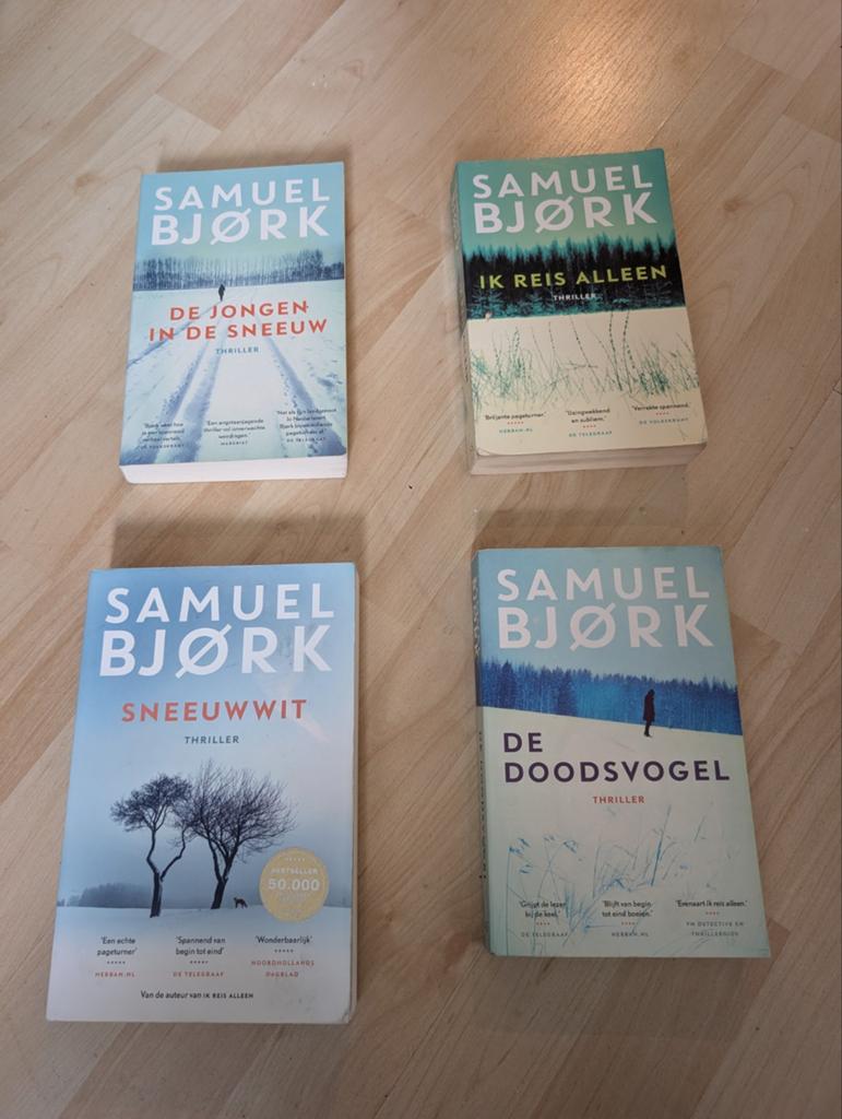 Samuel Bjork - 4 boeken (thrillers), Boeken, Thrillers, Zo goed als nieuw, Ophalen of Verzenden
