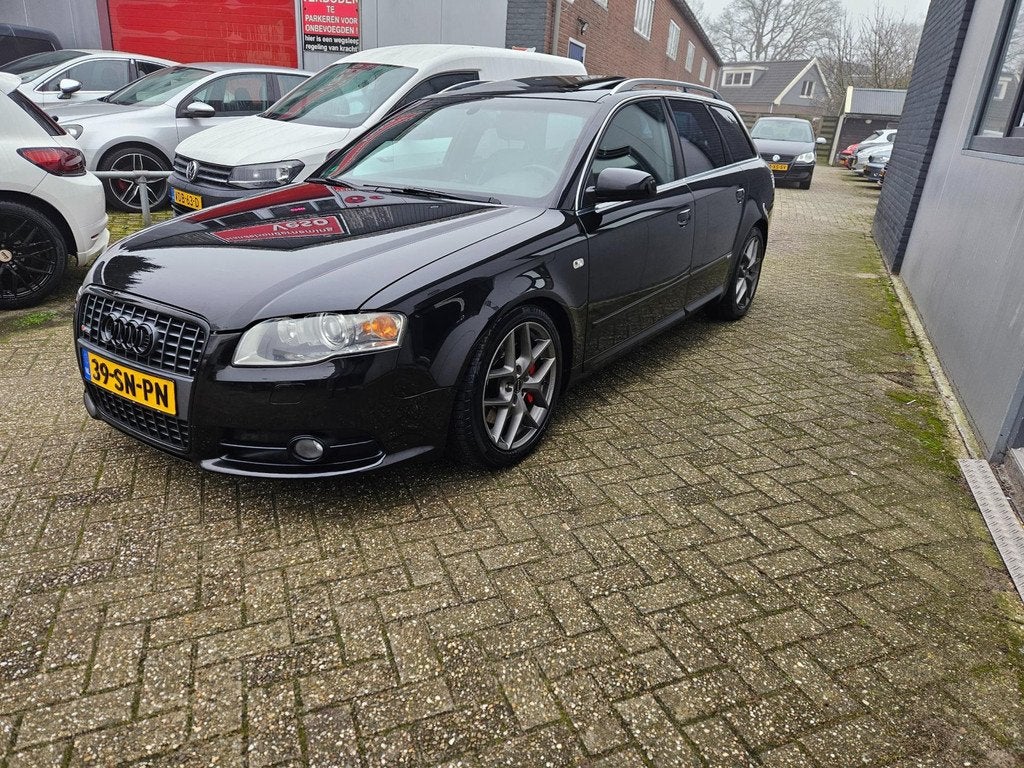 Audi A4 Avant 2.0 TFSI quattro 3X S-Line Automaat, Auto's, Audi, Automaat, Gebruikt, Zwart, 4 cilinders