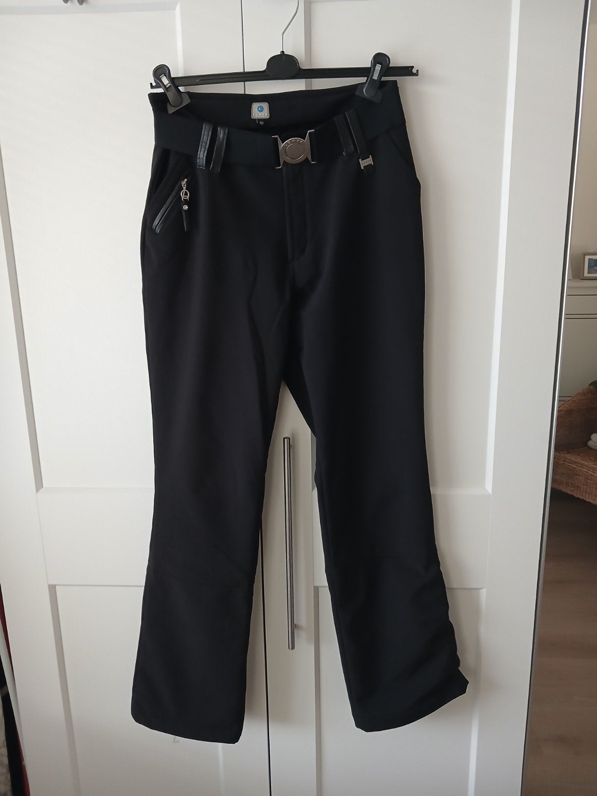 Zwarte Luhta skibroek maat 40 softshell Lutha, Kleding | Dames, Luhta, Verzenden, Zo goed als nieuw, Broek