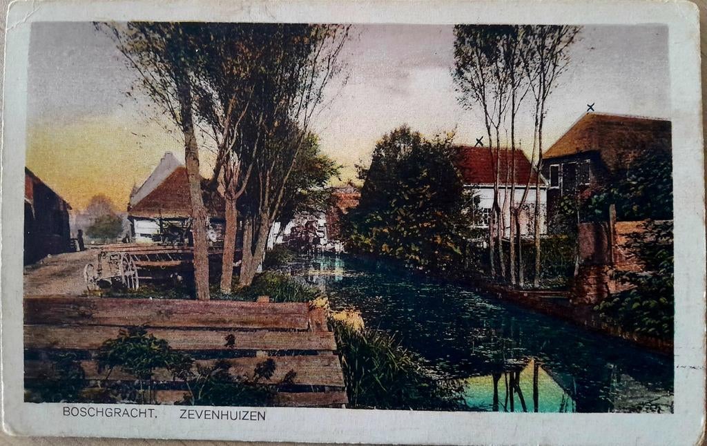 Zevenhuizen, Verzamelen, Ansichtkaarten | Nederland, Ophalen of Verzenden, 1920 tot 1940, Gelopen, Zuid-Holland