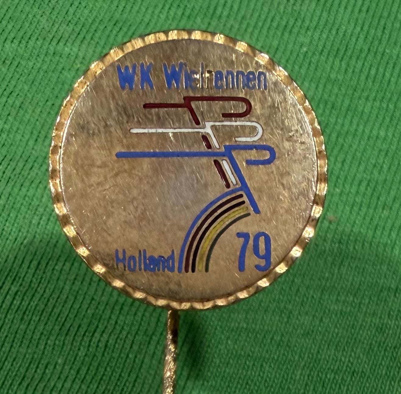 Speldje WK wielrennen ‘79, Verzamelen, Ophalen of Verzenden, Zo goed als nieuw, Overige onderwerpen