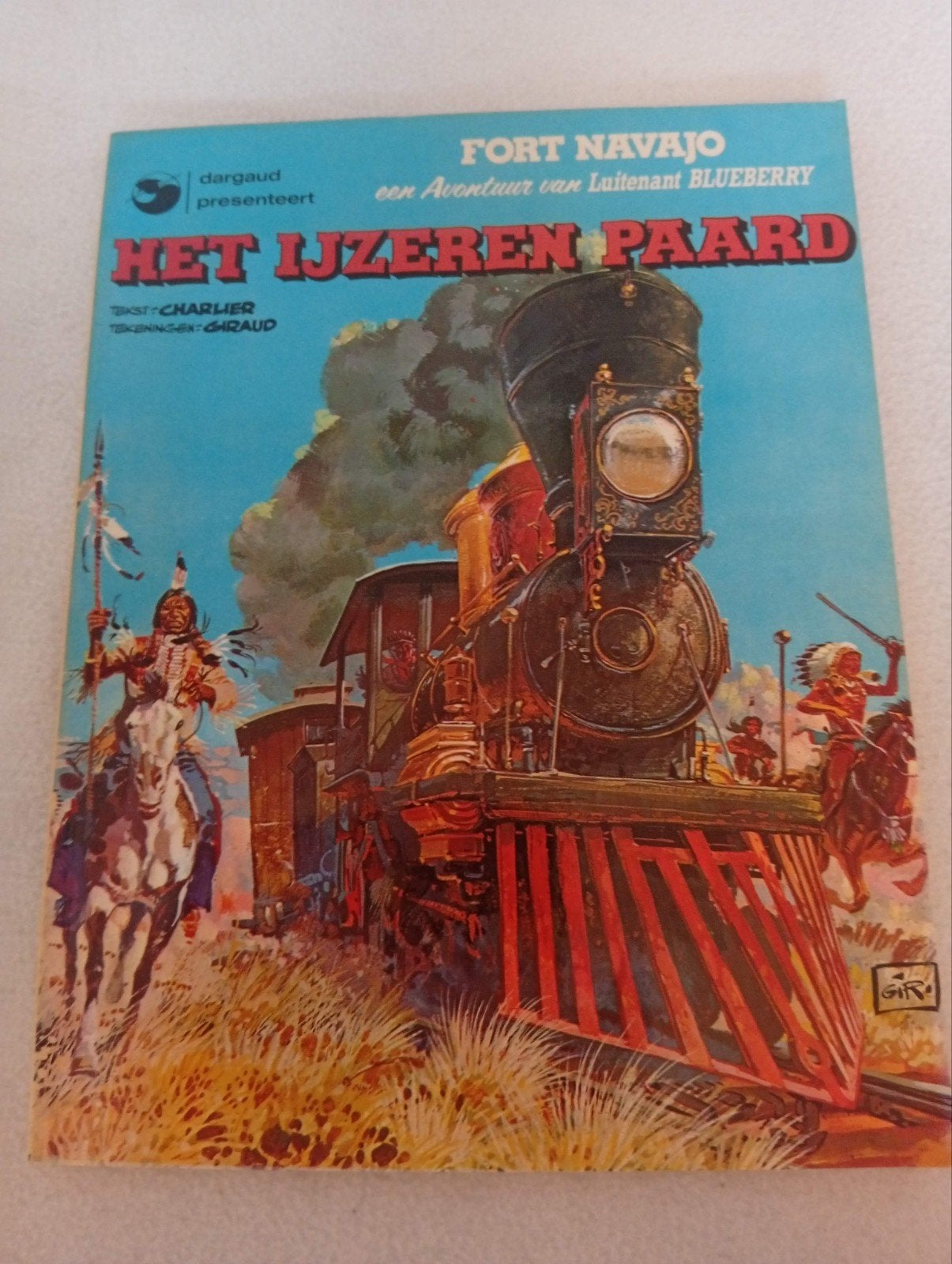Luitenant Blueberry - Het IJzeren Paard (Fort Navajo), Boeken, Eén stripboek, Ophalen of Verzenden, Gelezen, Jean-Michel Charlier (tekst), Jean Giraud (tekeningen)