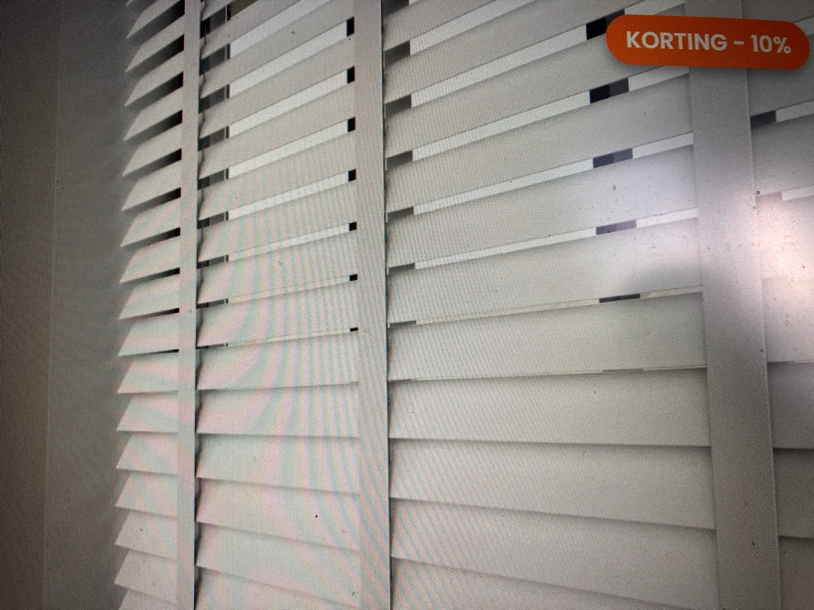Witte houten jaloezieën 50 mm - Diverse maten, Ophalen, Nieuw, Jaloezie