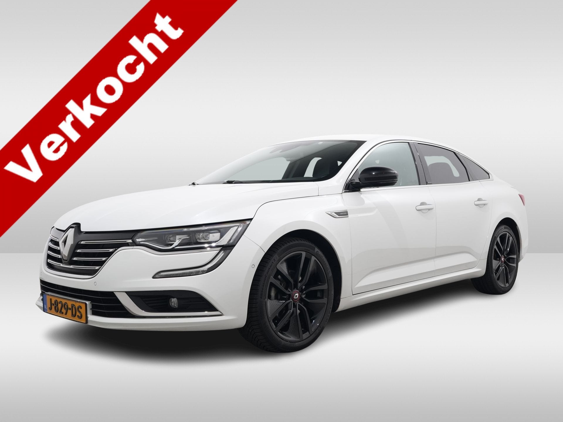 Renault Talisman TCE 160PK S-EDITION EDC | Leer | 4CONTROL |, 4 cilinders, 160 pk, Wit, 1376 kg