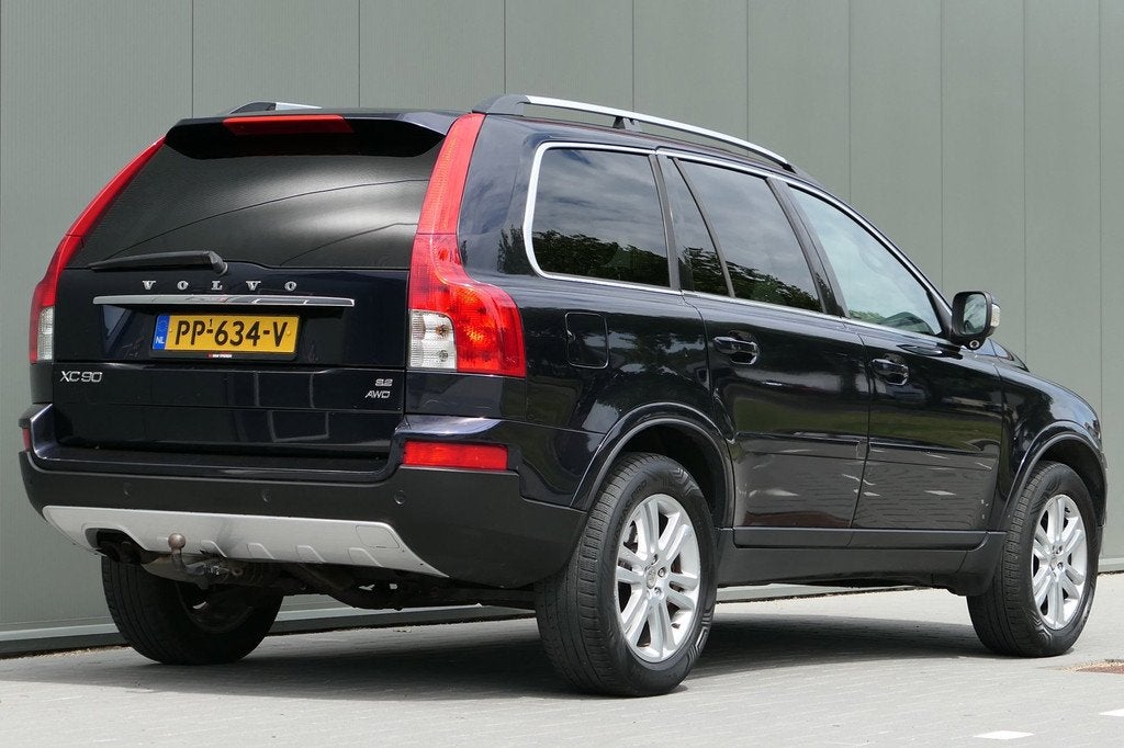 Volvo XC90 3.2 R-Design Youngtimer 7-Persoons Schuifdak, Auto's, Volvo, Gebruikt, Zwart, Blauw, 7 stoelen