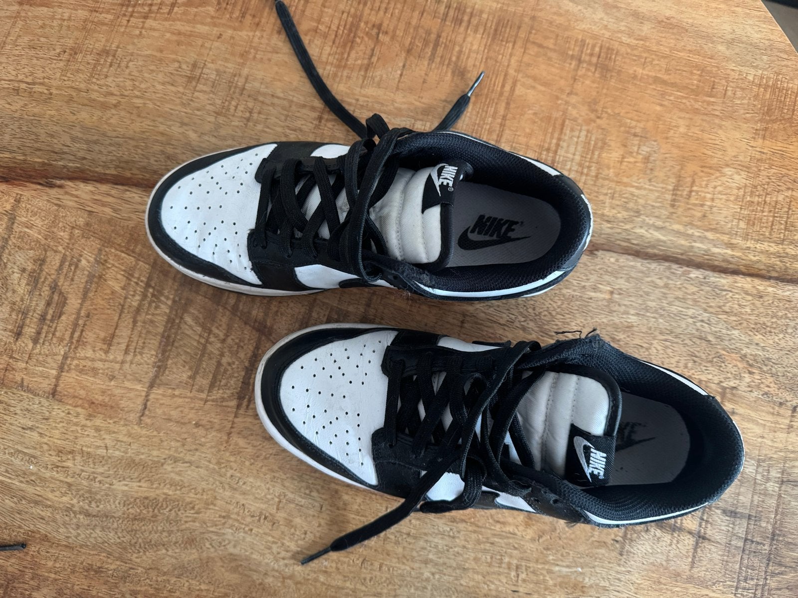 Nike Dunk Low Panda - Zo goed als nieuw, Ophalen of Verzenden, Zo goed als nieuw, Zwart, Sneakers of Gympen