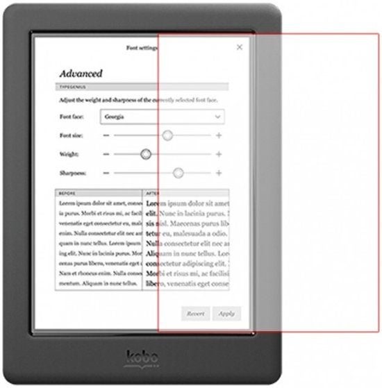 Screenprotector Kobo Nia / Glo / Glo HD / Aura Edition 2, Verzenden, Nieuw, 6 inch of minder