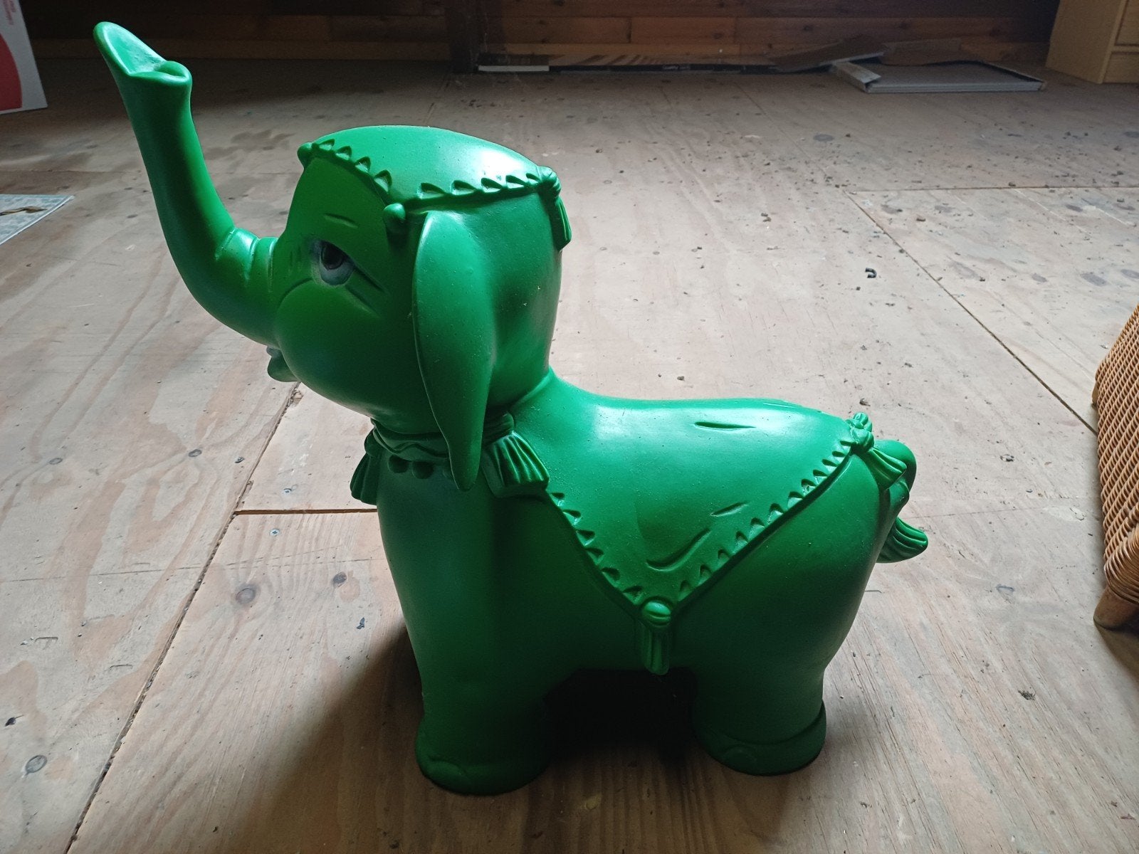 Vintage Groene Olifant, Ophalen, Groen, Vintage, Gebruikt