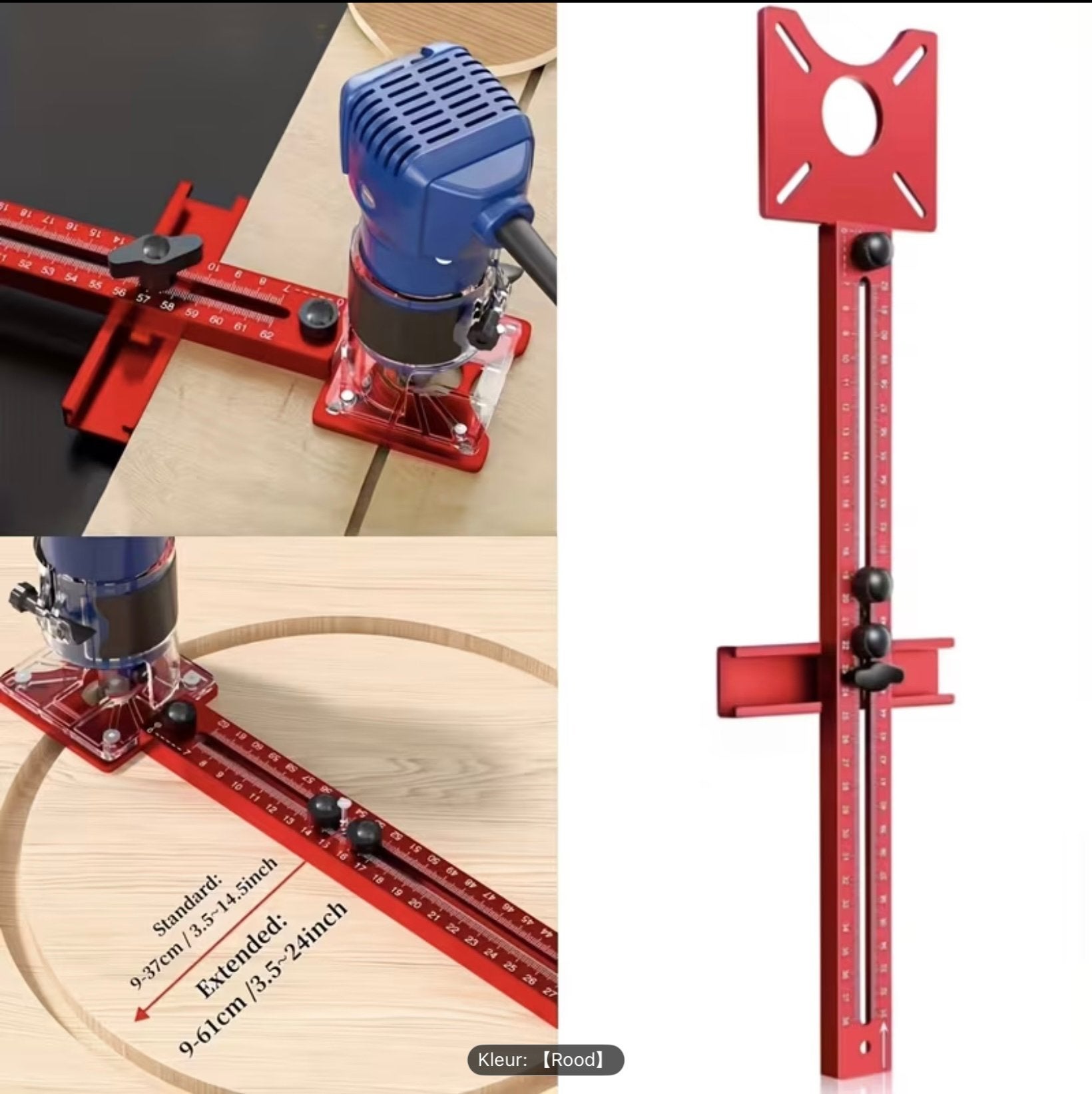 Festool - Makita compatible cirkel- radius freesarm, Ophalen of Verzenden, Nieuw, Elektrisch